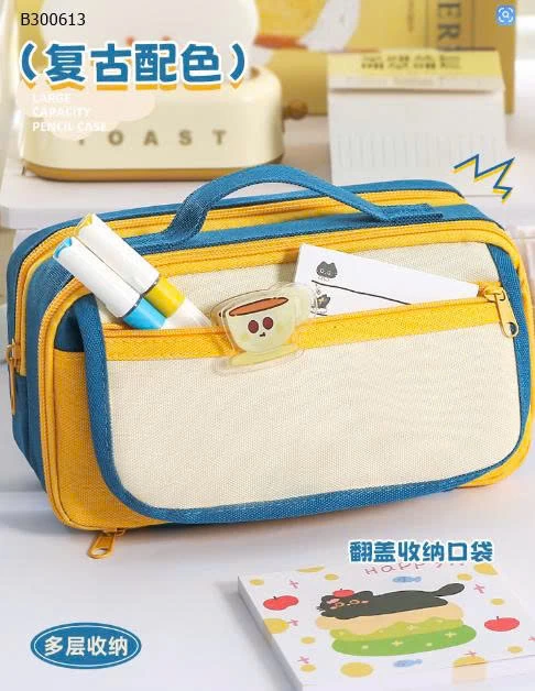 TÚI ĐỰNG BÚT NHIỀU NGĂN-Sỉ giá  66k/1 chiếc