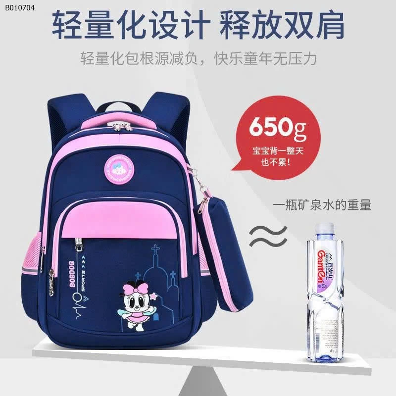 BALO HỌC SINH KÈM HỘP BÚT BOBDOG-Sỉ sz nhỏ 37x28x14cm(lớp 1-2) si 218k  sz to 40x30x16cm (lớp 3-6) sỉ 235k 