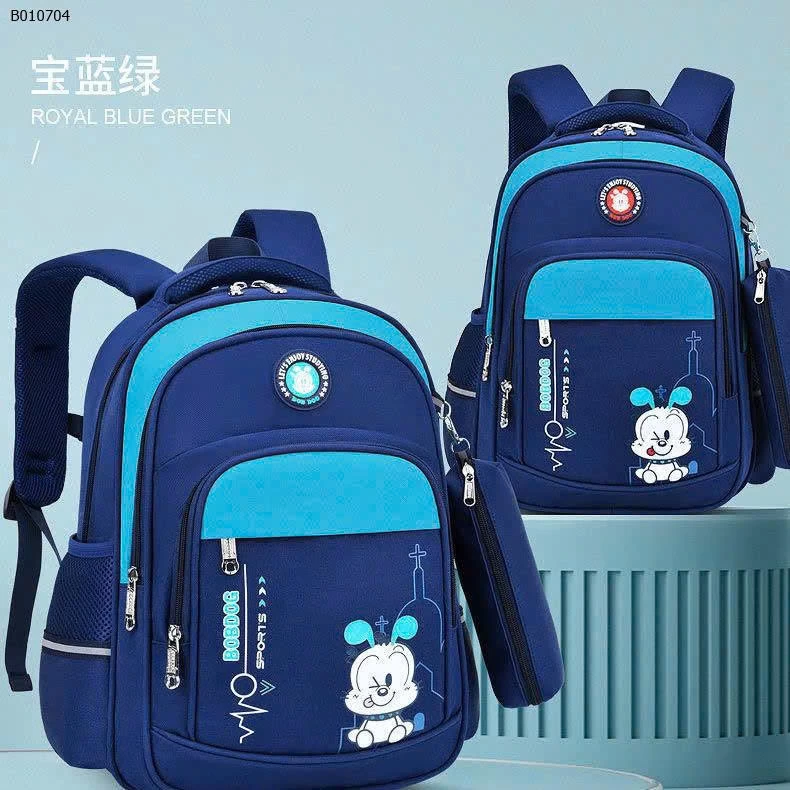 BALO HỌC SINH KÈM HỘP BÚT BOBDOG-Sỉ sz nhỏ 37x28x14cm(lớp 1-2) si 218k  sz to 40x30x16cm (lớp 3-6) sỉ 235k 