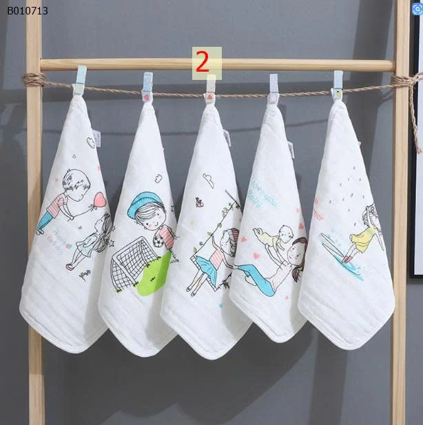 SET KHĂN XÔ MUSLIN - Sỉ 58k/1 set 5 chiếc 