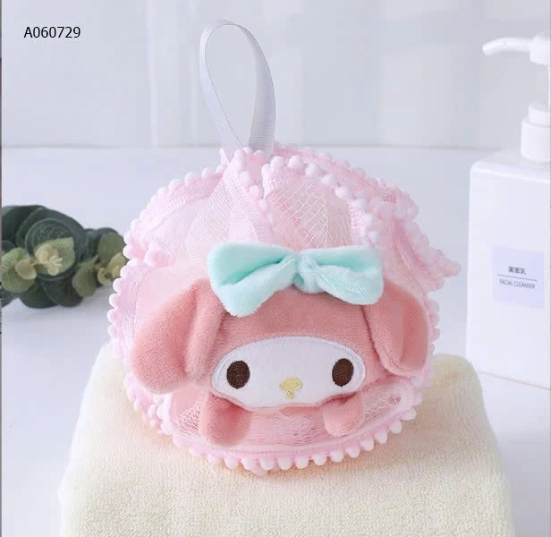 SET 3 BÔNG TẮM SANRIO  - sỉ 53k/set 3 miếng mix