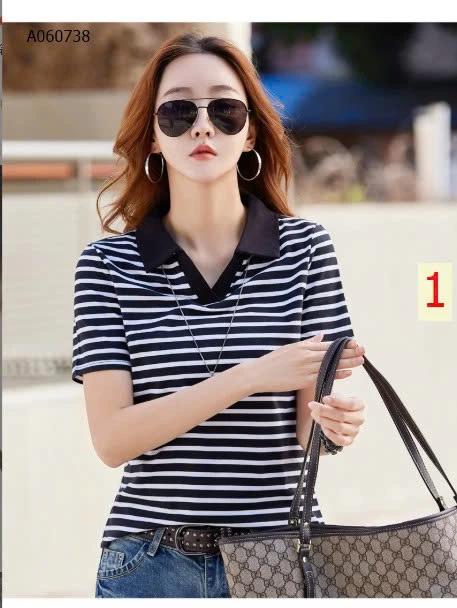 ÁO POLO KẺ CHO NỮ - sỉ 145k