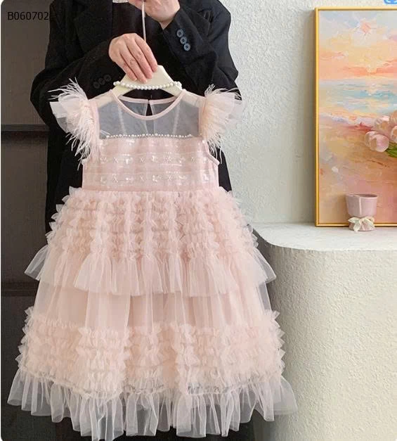 VÁY CÔNG CHÚA PHỐI TUA RUA-Sỉ giá 279K