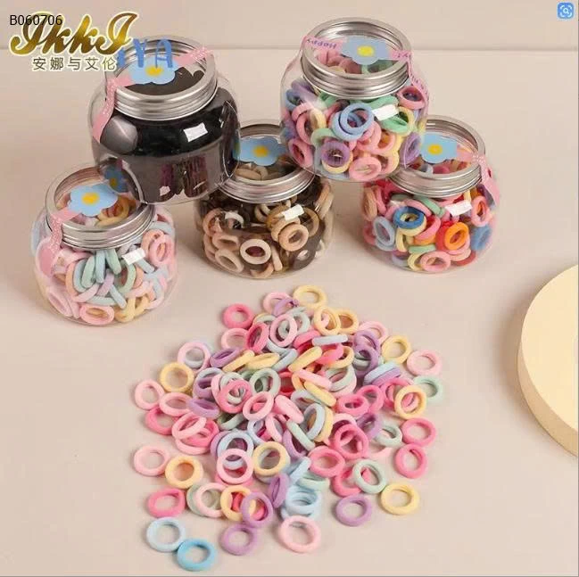 COMBO 5 LỌ CHUN TÓC PASTEL  - Sỉ giá 65k/ combo 5 lọ mix màu