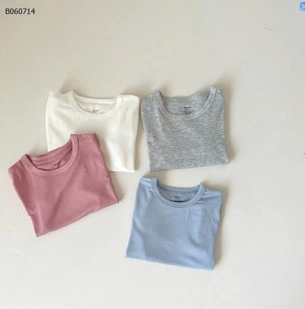 ÁO CỘC TAY TRƠN MÀU CHO BÉ - sỉ 85k