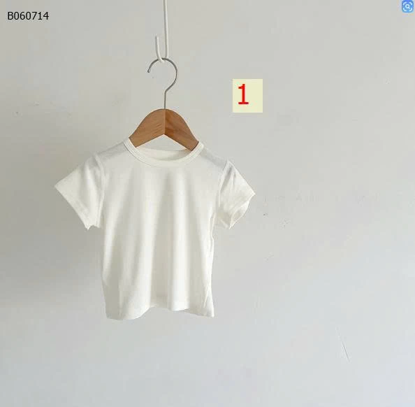 ÁO CỘC TAY TRƠN MÀU CHO BÉ - sỉ 85k