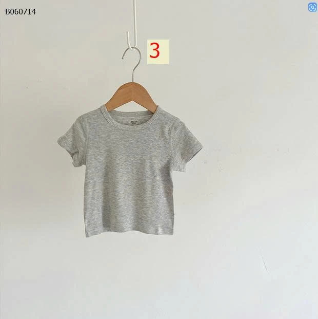 ÁO CỘC TAY TRƠN MÀU CHO BÉ - sỉ 85k