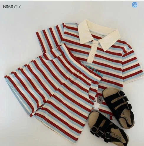 SET BỘ POLO KẺ CỘC TAY BT-Sỉ giá 178K