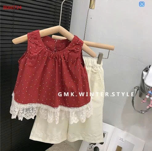 SÉT ÁO ĐỎ BI MIX QUẦN SUÔNG BG- sỉ 206k