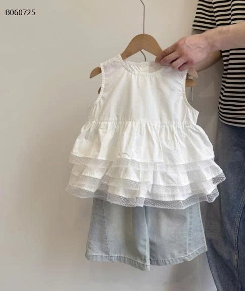 SET ÁO SÁT NÁCH MIX QUẦN TRÁI TIM BG - Sỉ giá áo: 160k  quần: 235k