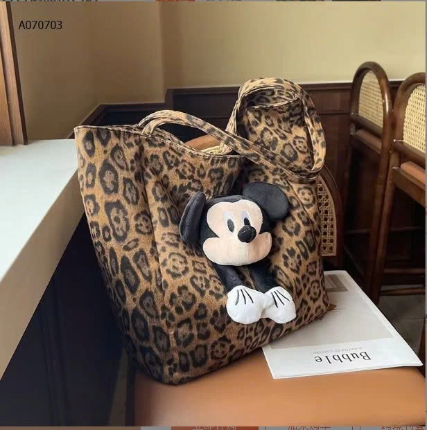 TÚI XÁCH DA BEO CHUỘT MICKEY- sỉ 100k