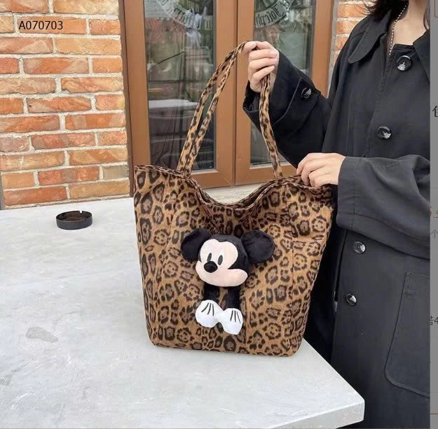TÚI XÁCH DA BEO CHUỘT MICKEY- sỉ 100k