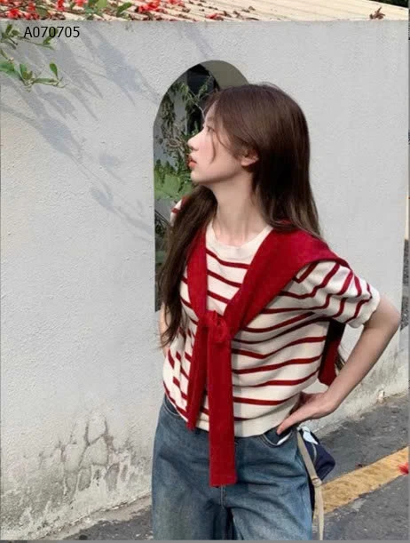 ÁO CỘC TAY KẺ SỌC NỮ - sỉ 105k