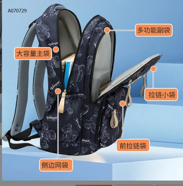 BALO HỌC SINH ZMBAG  - Sỉ to: 182k  nhỏ: 174k