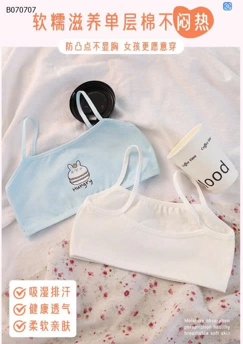 SET 3C ÁO LÓT CHO BÉ GÁI MỚI LỚNSỉ giá 60k/1 set 3 chiếc