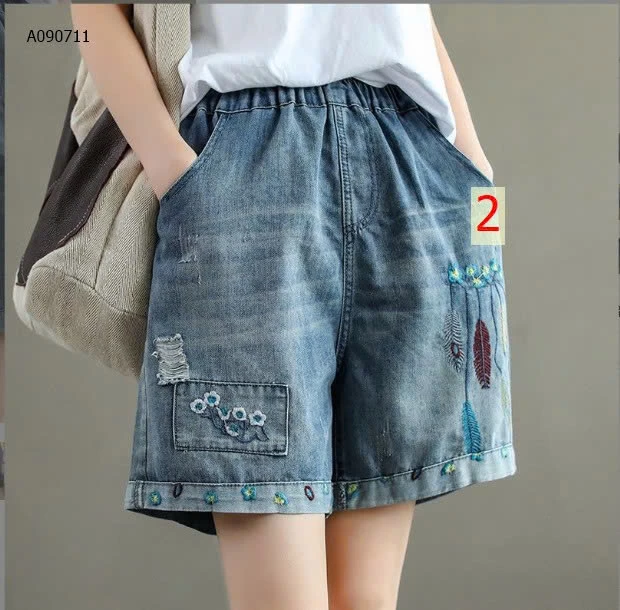 QUẦN SHORT JEAN THÊU CHO NỮ - sỉ 175k