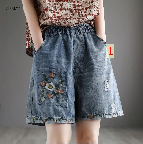 QUẦN SHORT JEAN THÊU CHO NỮ - sỉ 175k