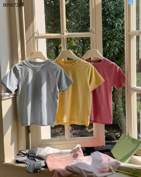 Áo thun trơn màu vải Lyocell Tencel AMBB CHO BÉ -Sỉ 91k