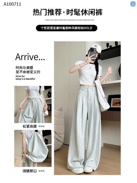 QUẦN SUÔNG ỐNG RỘNG CẠP CÚC-Sỉ giá 99K