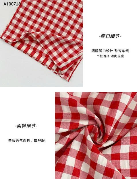 Quần ống rộng kẻ sọc cạp cao- sỉ 113k 