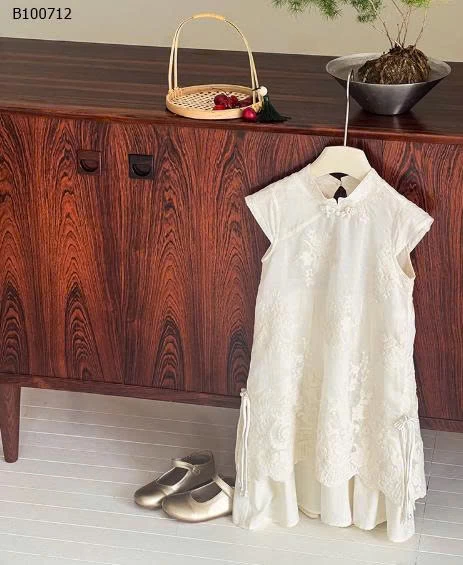 Váy sườn xám thêu Tencel nhà AMBB - Sỉ giá Sz 90-150 #240k Sz 160 #259k. Sz 170 # 280k