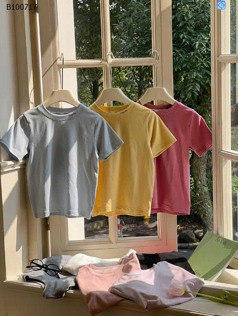 Áo thun trơn màu vải Lyocell nhà AMBB  -Sỉ giá Sz 90-150 # 92k Sz 160 # 102k. Sz 170 # 110k