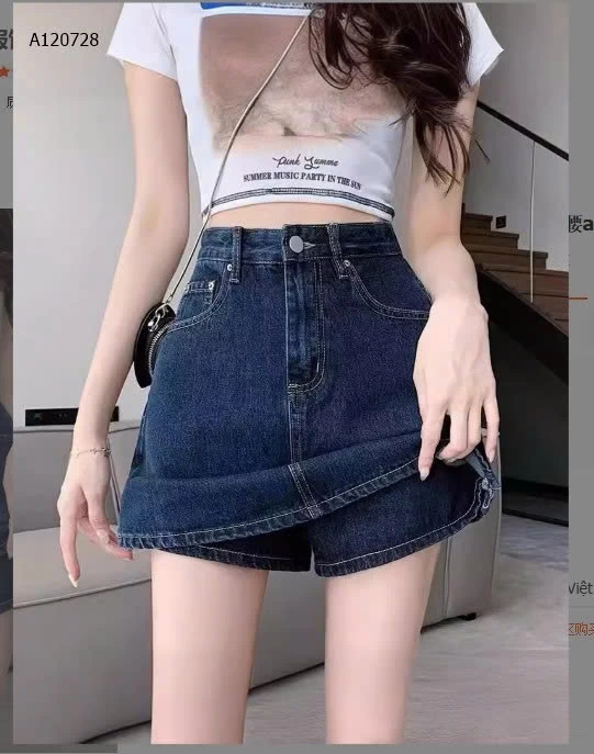 QUẦN JEAN GIẢ VÁY  - sỉ 121k