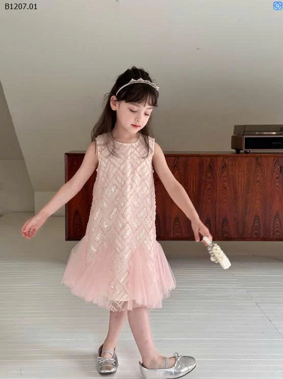 VÁY SÁT NÁCH HỒNG CHO BÉ GÁI HÃNG AMBB-Sỉ giá  sz 90-150: 272k sz 160: 294k sz 170: 315k