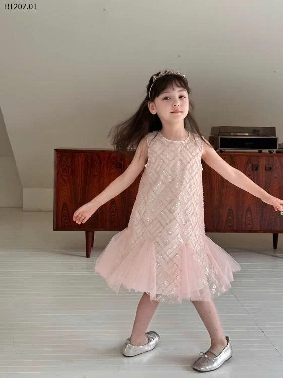 VÁY SÁT NÁCH HỒNG CHO BÉ GÁI HÃNG AMBB-Sỉ giá  sz 90-150: 272k sz 160: 294k sz 170: 315k