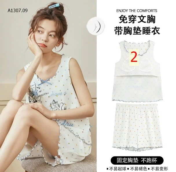 BỘ MẶC NHÀ SÁT NÁCH KÈM ĐỆM NGỰC-sỉ 149k