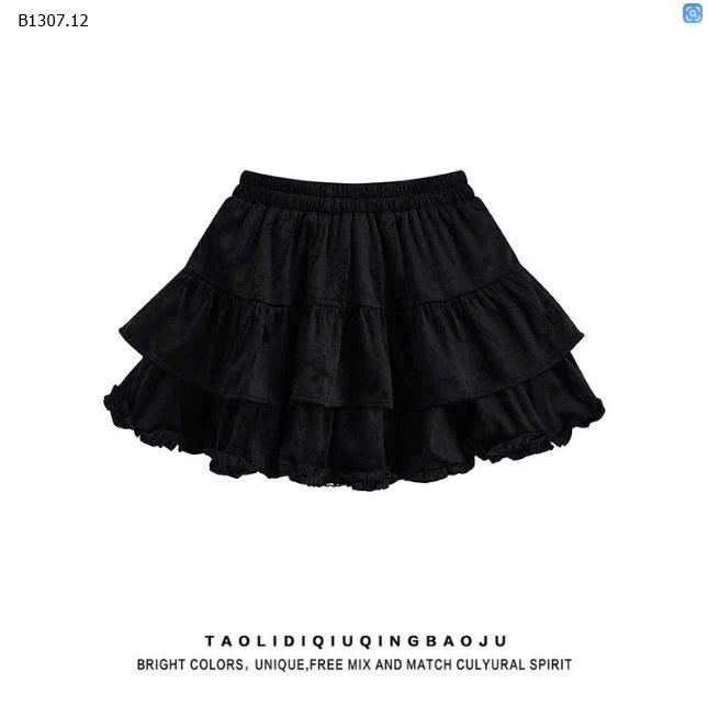 CHÂN VÁY NGẮN XẾP TẦNG BÉ GÁI - sỉ 95k