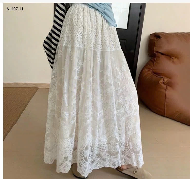 Chân váy ren dáng dài - sỉ 159k