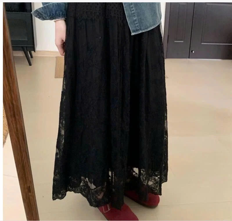 Chân váy ren dáng dài - sỉ 159k
