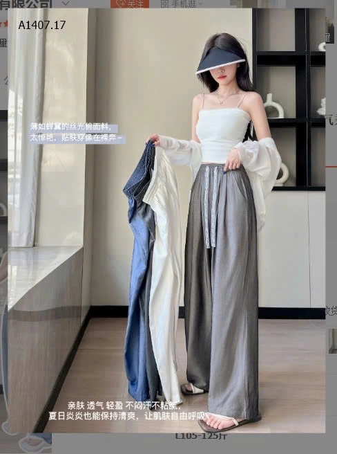 QUẤN SUÔNG CẠP CHUN DÂY RÚT REN NỮ - sỉ 142k