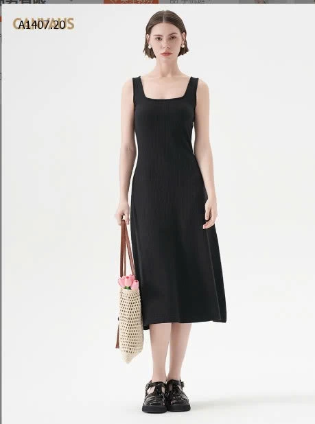 VÁY 2 DÂY CANVAUS CAO CẤP NEW SIÊU ĐẸP  - sỉ 275k