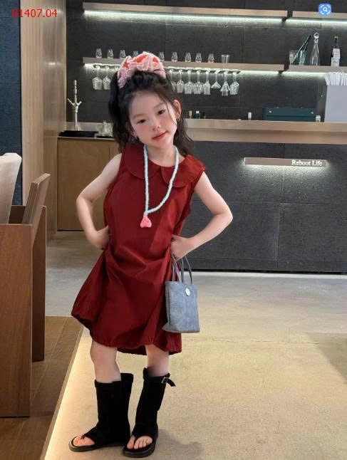 VÁY SÁT NÁCH cổ búp bê bé gái-Sỉ giá 120k/c