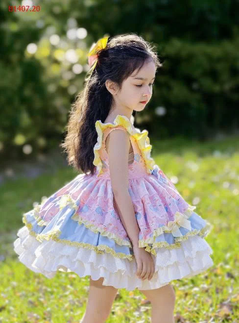 Váy Công Chúa Lolita cao cấp cho bé kèm nơ tóc- sỉ 623k 