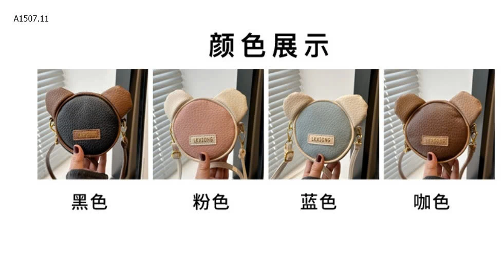 TÚI ĐEO CHÉO TAI GẤU TRÒN CHO BÉ -sỉ 100k