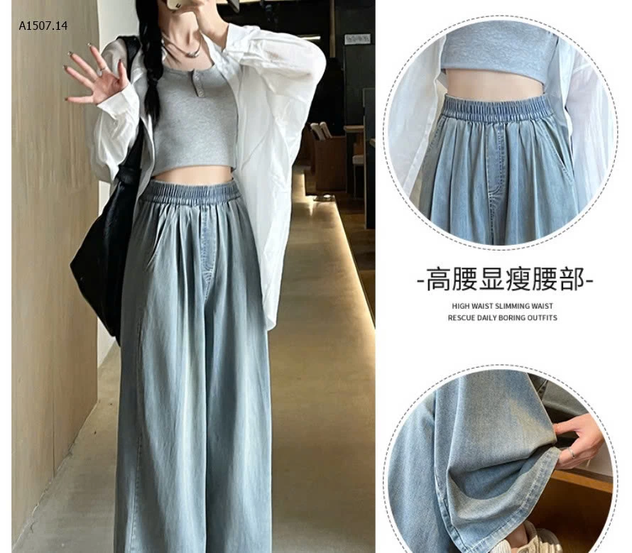 QUẦN JEAN TENCEL ỐNG RỘNG - sỉ 175k