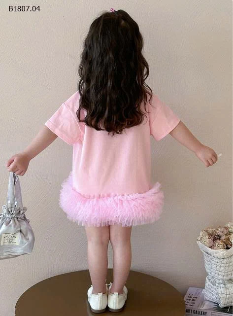 VÁY CỘC TAY GẤU TUA BG-Sỉ giá 144k