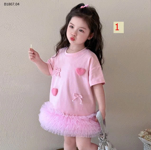 VÁY CỘC TAY GẤU TUA BG-Sỉ giá 144k