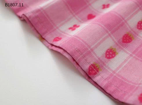 VÁY HỒNG KẺ CARO CHO BÉ-Sỉ giá 135k