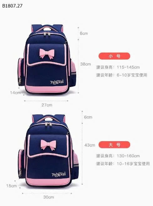 Balo hãng nội địa trung - sỉ sz nhỏ 120k, sz to 125k