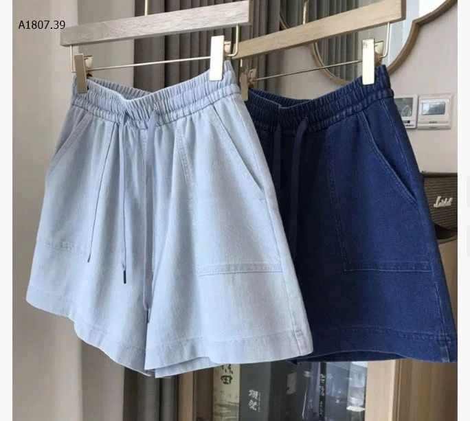 QUẦN SHORT JEAN CẠP CHUN -sỉ 140k