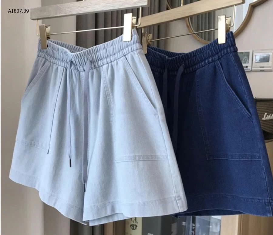 QUẦN SHORT JEAN CẠP CHUN -sỉ 140k