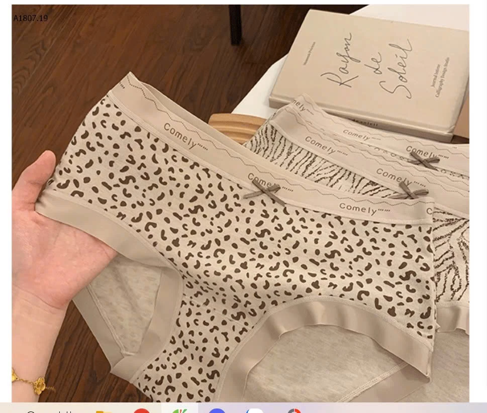 QUẦN CHIP NỮ  -sỉ 120k/set 5c mix mau