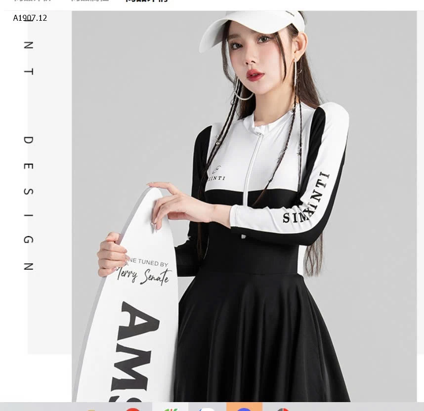 BỘ BƠI DÀI TAY NỮ. - sỉ 226k