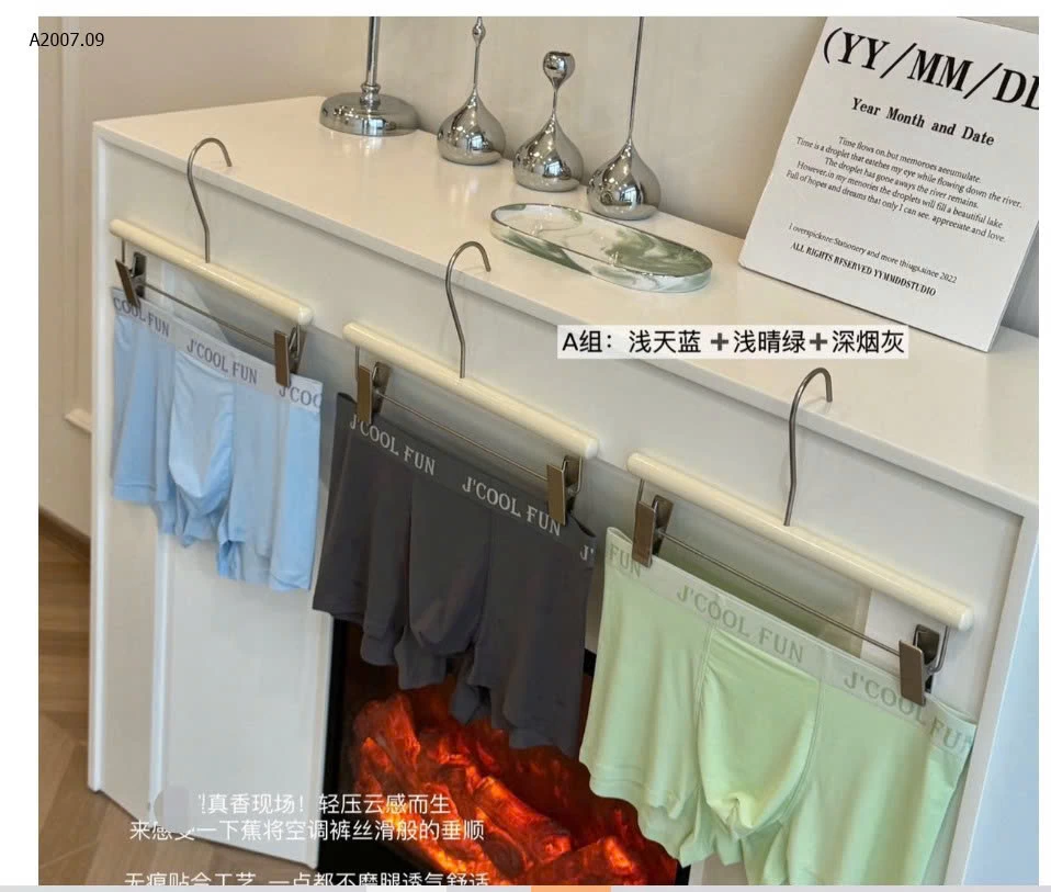 SET 3C QUẦN LÓT BĂNG LỤA NAM - sỉ 149k