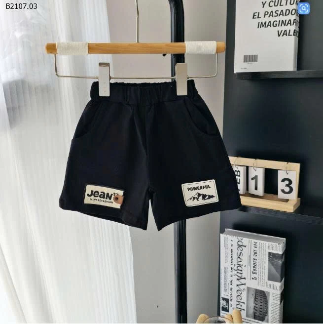 QUẦN SHORT BÉ TRAI-Sỉ giá đen: 105k  xanh: 118k 