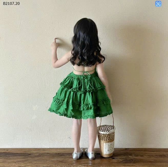 VÁY CỔ YẾM XÒE BỒNG HỞ LƯNG BG-Sỉ giá 269k